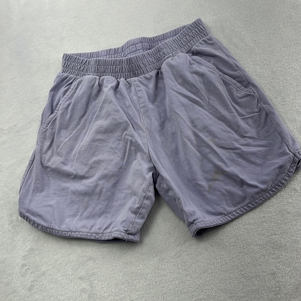 Hanna Andersson 10, 140 Purple 100% Cotton PLAY Shorts Pockets